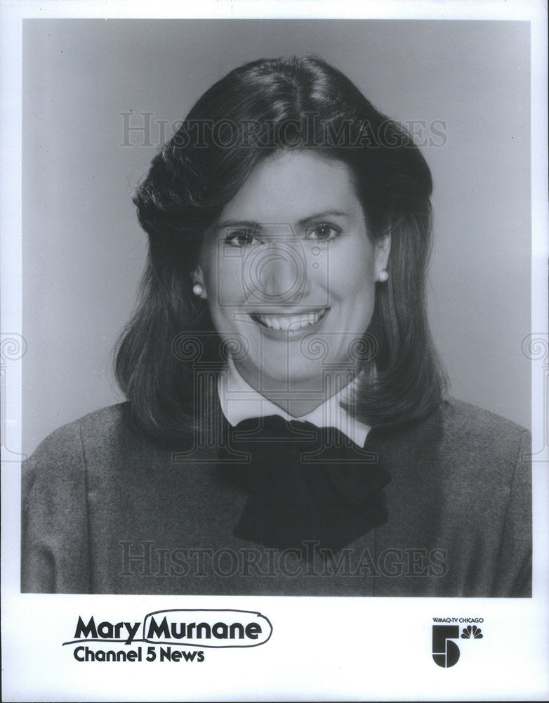 1986 Press Photo Mary Murnane News Anchor And Reporter WMAQ Chicago Channel 5 - Historic Images