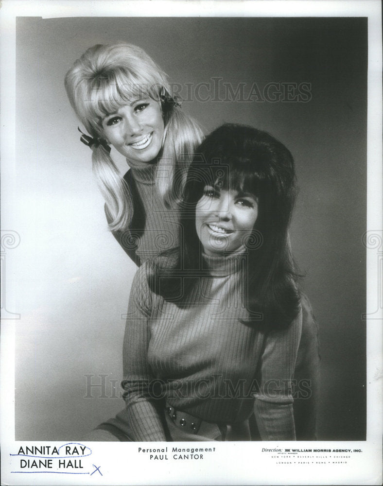 1966 Press Photo Annita Ray Diane Hall Television Film Actors - Historic Images