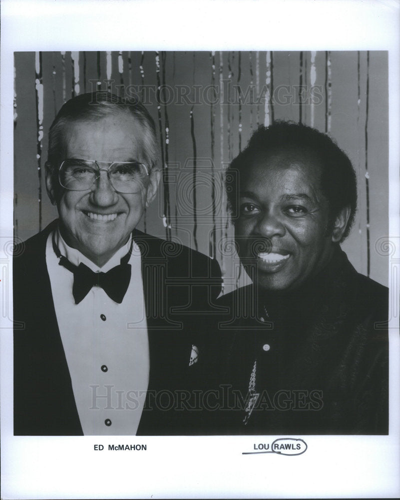 Press Photo Ed McMahon Lou Rawls Television Film Actors - Historic Images