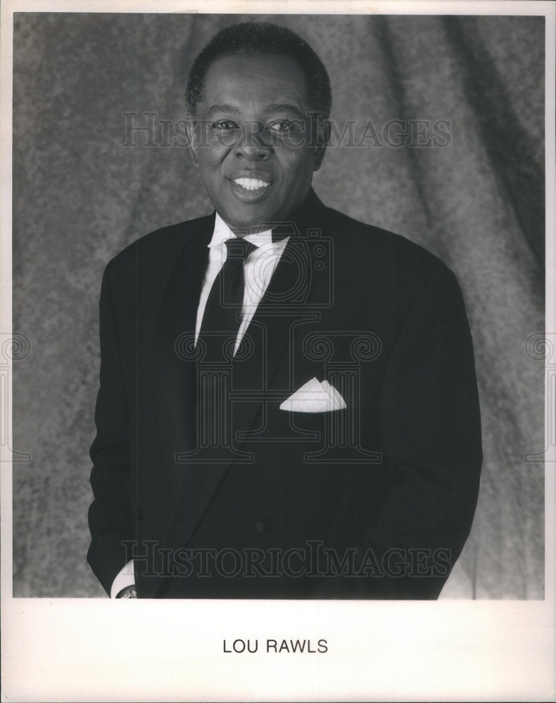 1995 Press Photo Singer Lou Rawls Theatre Actor Entertainer - RSC94987 - Historic Images