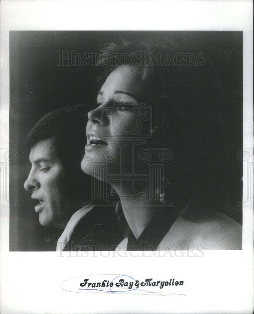 1974 Press Photo Singers Frankie Ray And Maryellen Musical Group - Historic Images