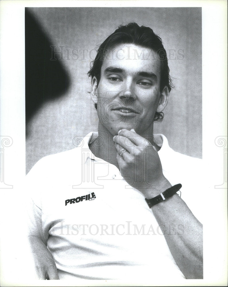 1989 Press Photo Jim MacLaren amputee triathlete - Historic Images