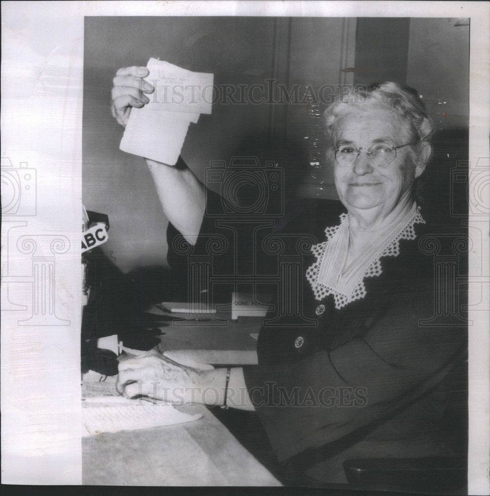 1953 Mrs. Edith Maels Communist party FBI undercover agent request - Historic Images