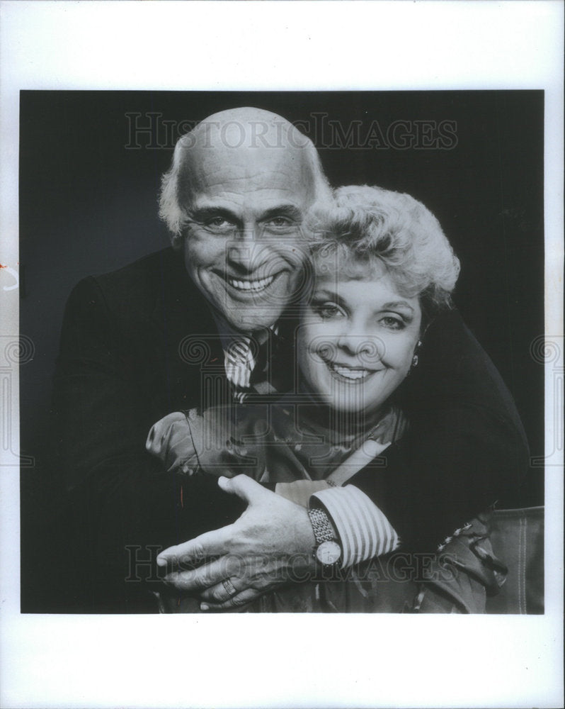 1987 Press Photo Actors Gavin MacLeod And Patti MacLeod Star in &quot;Chapter Two&quot; - Historic Images