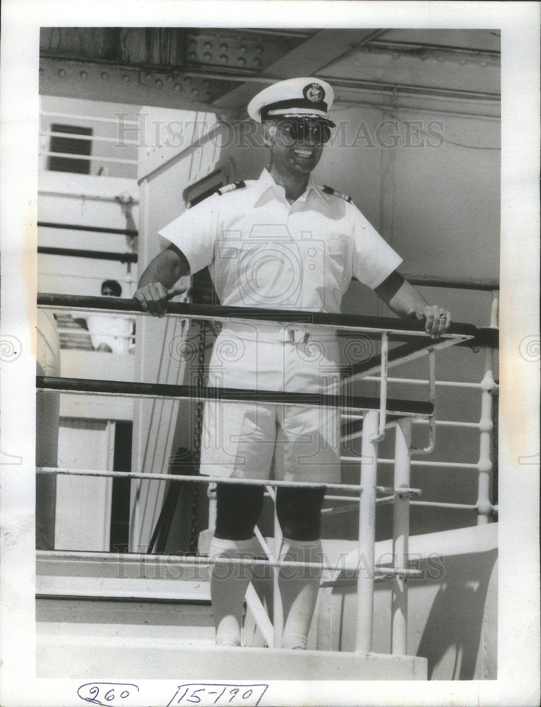 1980 Press Photo Actor Gavin Mac Leod in The Love Boat - Historic Images