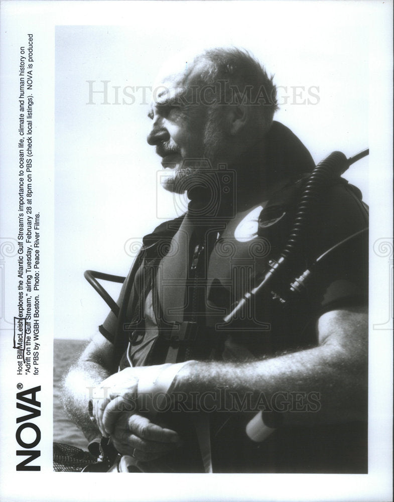 Press Photo Bill MacLeish American Writer & Television Show Host - Historic Images