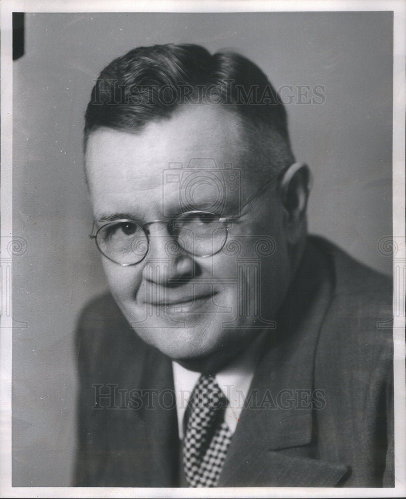 1954 Press Photo Robert E. Murphy President National Plumbing Association - Historic Images