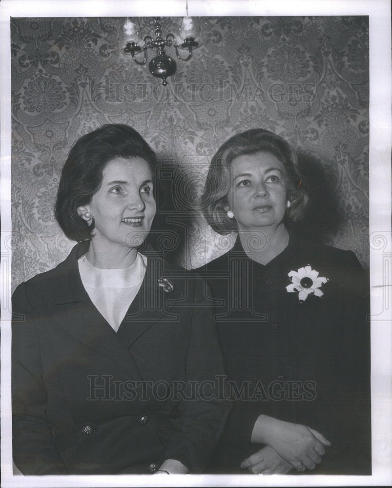 1966 Press Photo Mrs. Robert Martinez and Mrs. John Casey Jr. organizer luncheon - Historic Images