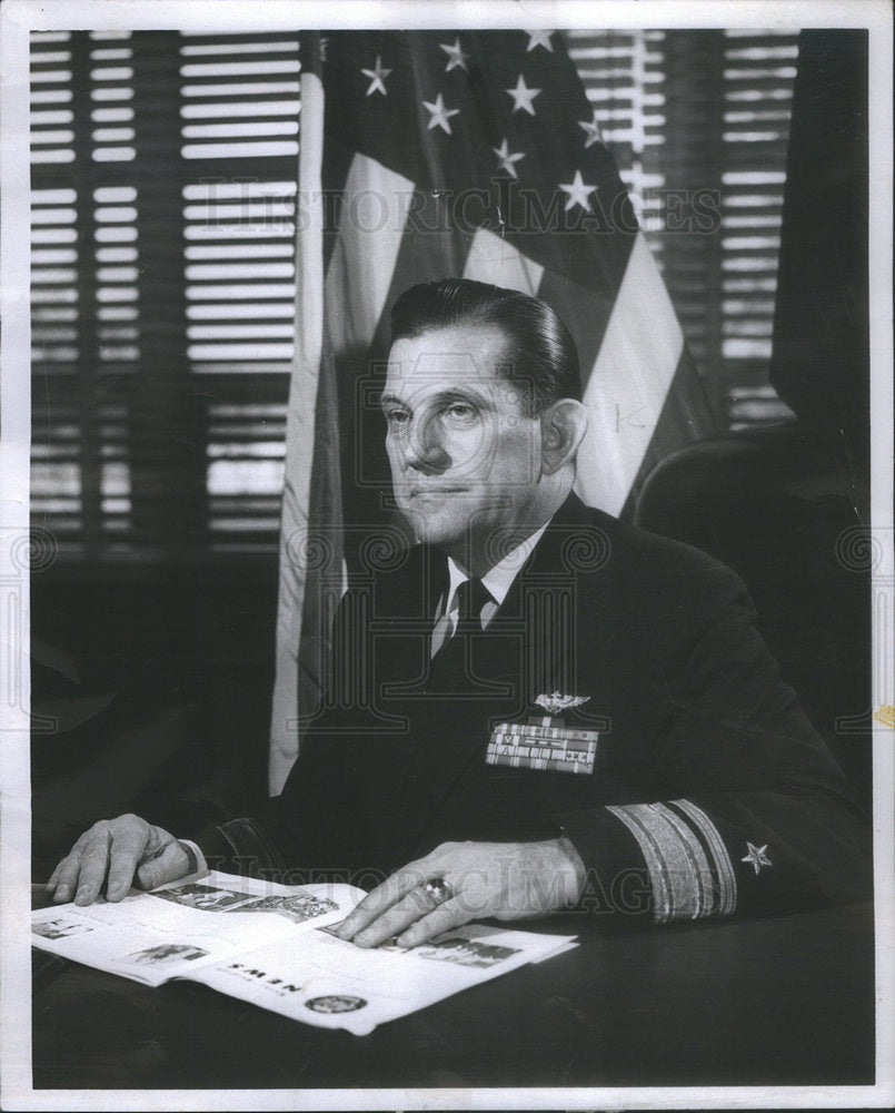 1962 Rear Admiral Martin Chief Naval Air Reserve Carrier Warfare - Historic Images