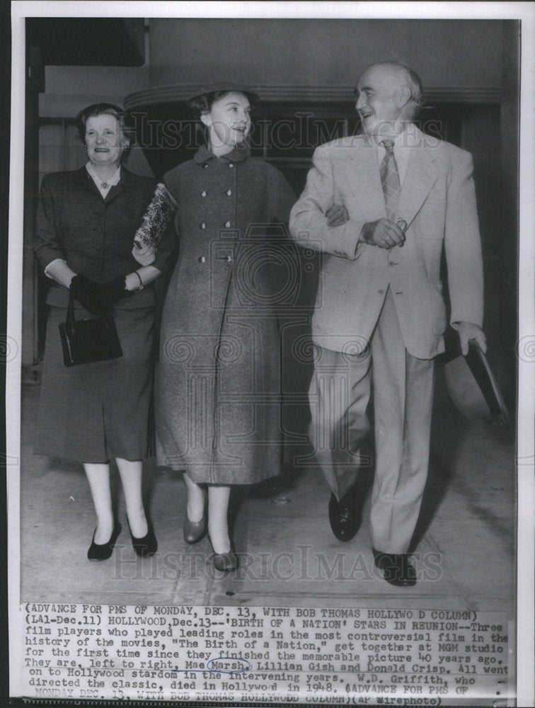 1954 Mae Marsh/Lillian Gish/Donald Crisp - Historic Images