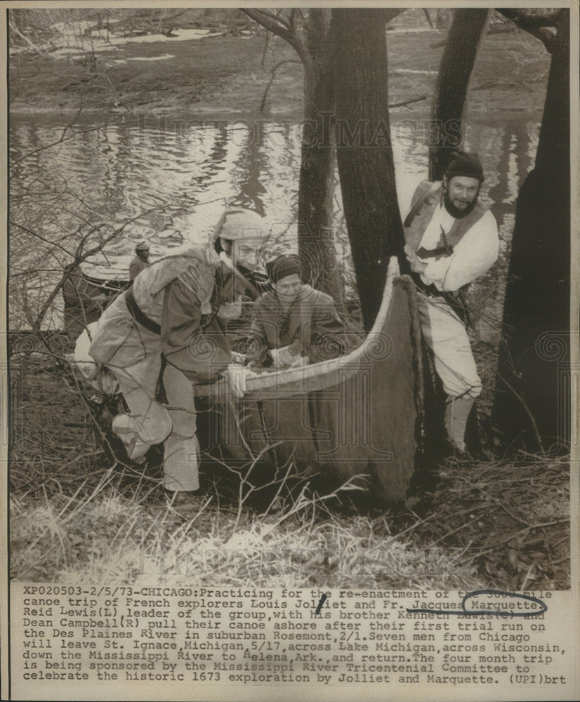 1973 Reid Lewis, Kenneth Lewis & Dean Campbell  - Historic Images