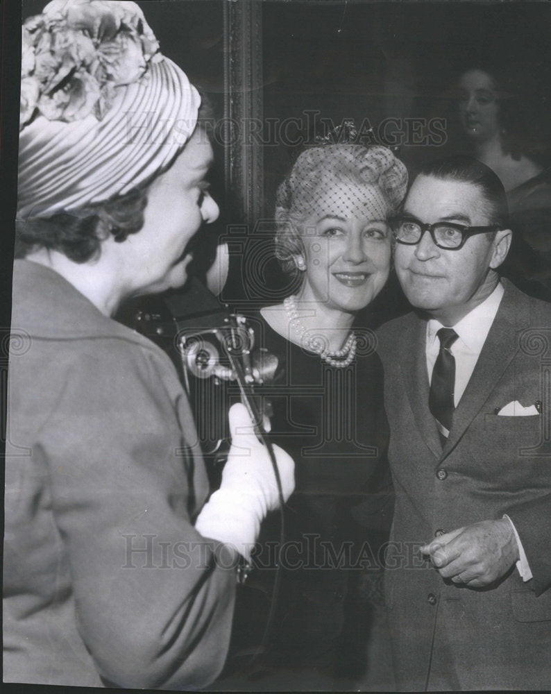 1962 Press Photo Thomas Flanner Wife James Bremner Chester Morris Actor - Historic Images