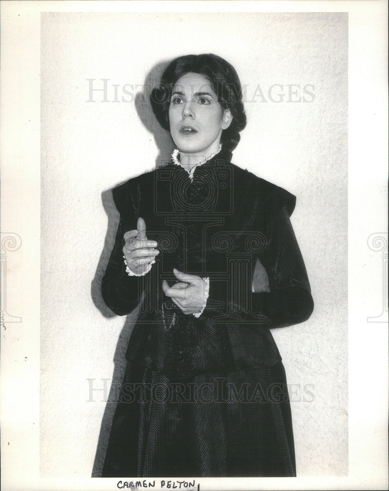 1984 Press Photo Carmen Pelton Opera Singer - Historic Images