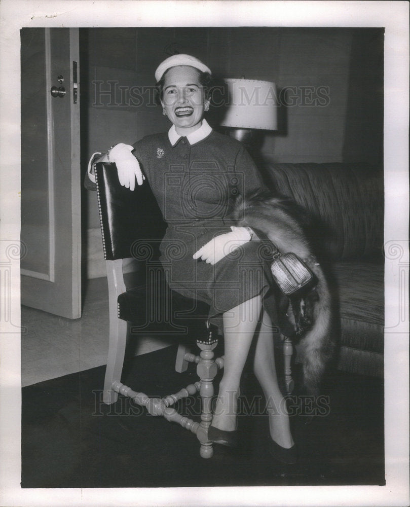 1953 Press Photo Mrs. Warren Mosiman, co-chairman Children's Home & Aid Society - Historic Images