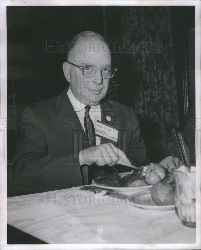 1962 Chicago Bar Association President Moses Lunch Furniture Club - Historic Images