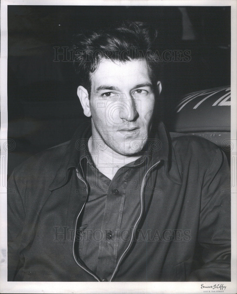 1958 Press Photo Kenny Netzel American Stock Car Racer Soldier Filed Illinois - Historic Images