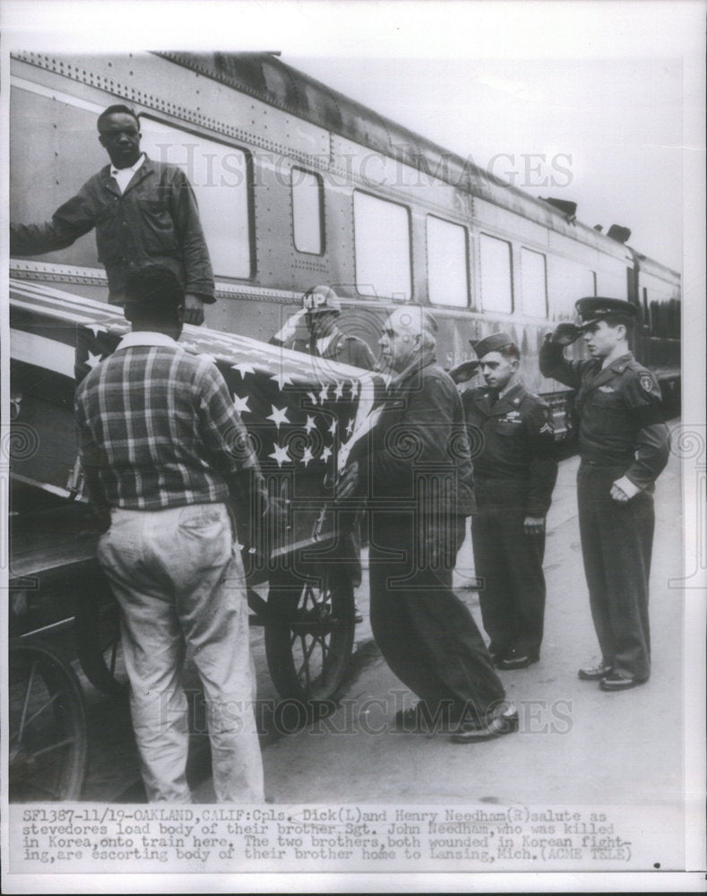 1957 Dick Henry Needham Brother John Needham American Police Sargent - Historic Images