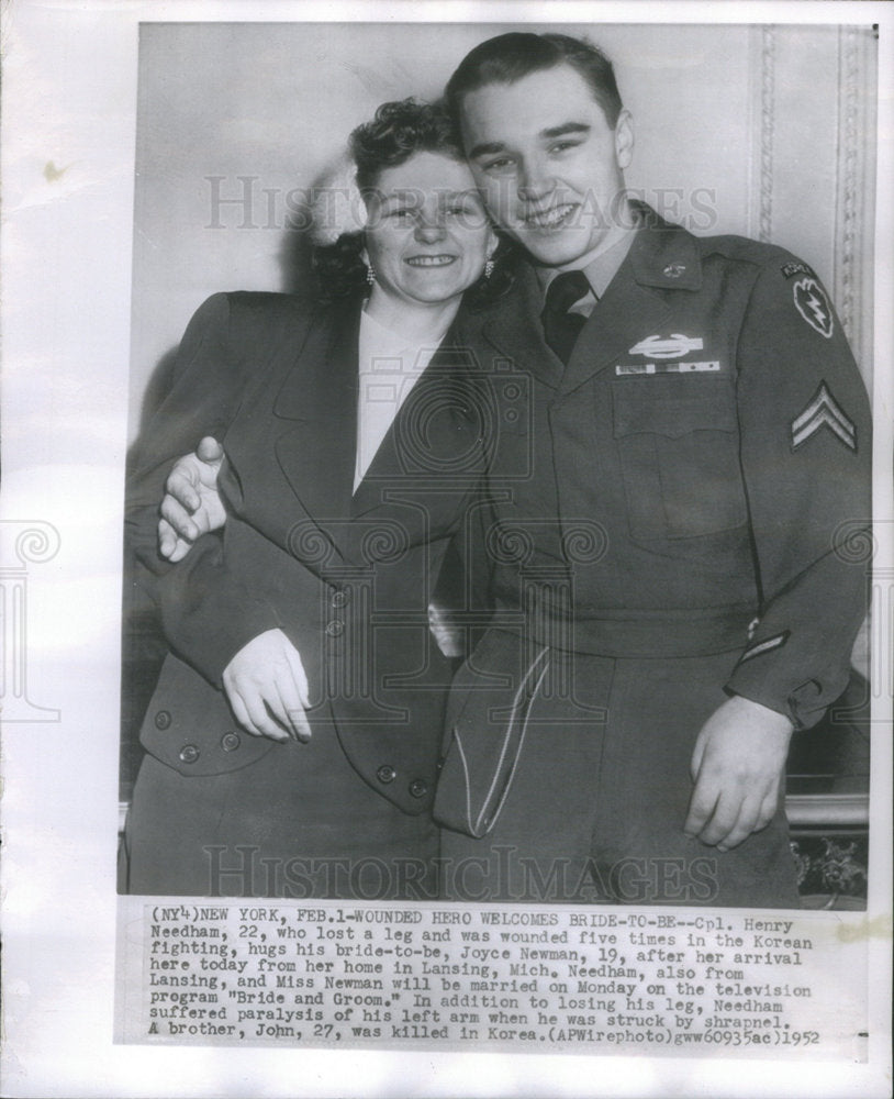 1952 Henry Needham & wife-to-be - Historic Images