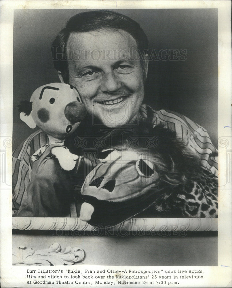 1973 Press Photo Burr Tilstrom Puppeteer - Historic Images