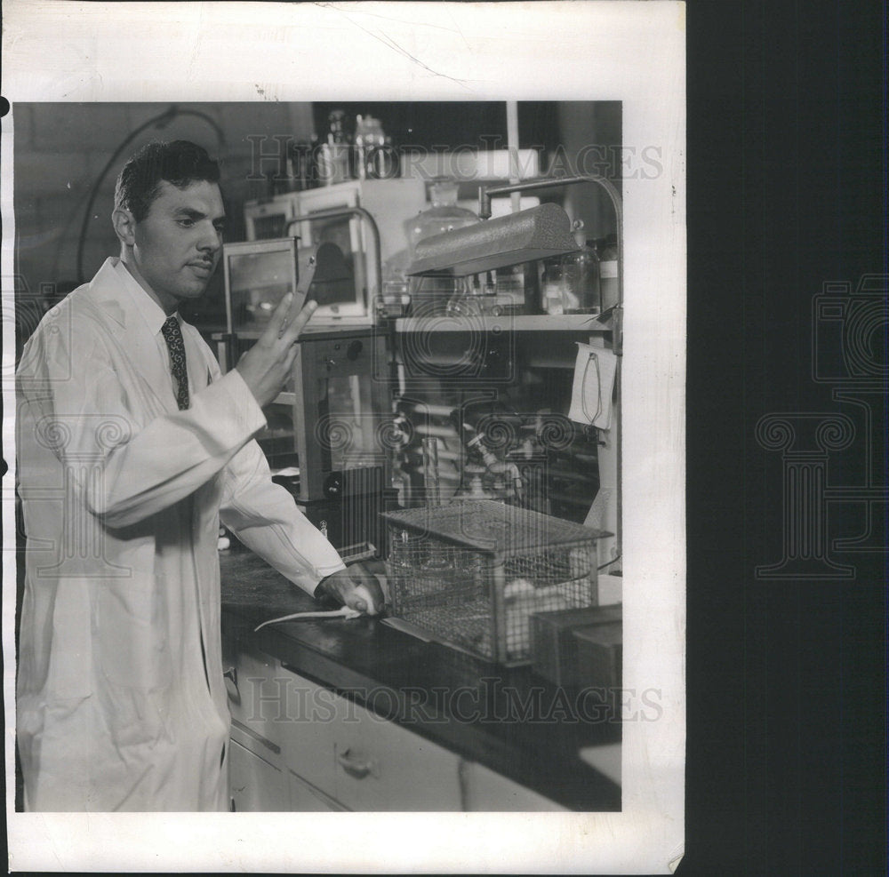 1950 Dr. Harvey of Argonne National Laboratory's Division of Biology - Historic Images