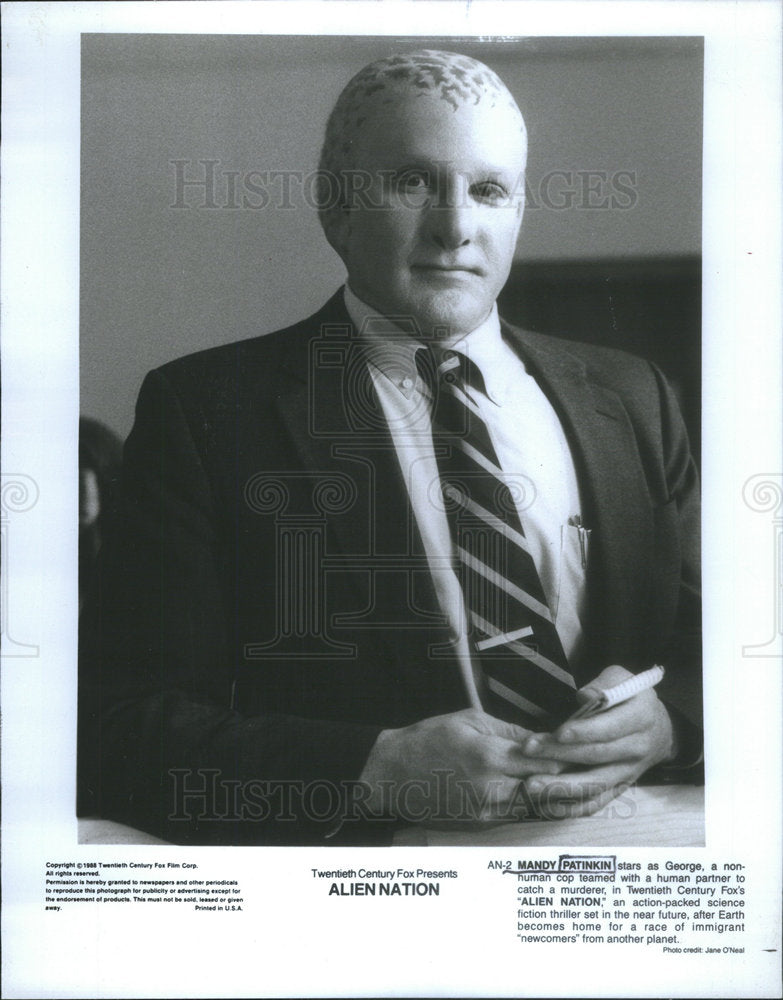 1989 Press Photo Mandy Patinkin American Stage Screen Actor Tenor Vocalist Mich - Historic Images