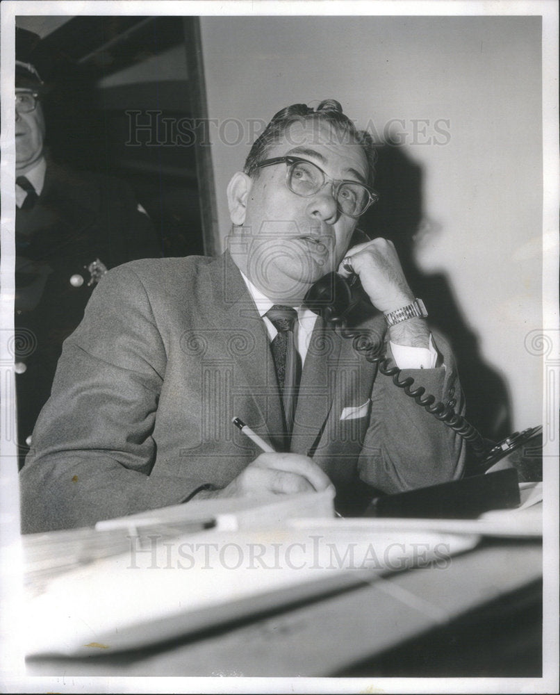 1958 Coroner George Parker Janis Fogelis - Historic Images