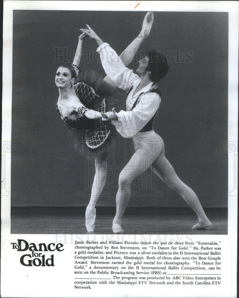 1983 Press Photo Jamie Parker and William Pizzuto , ballet dancers - Historic Images