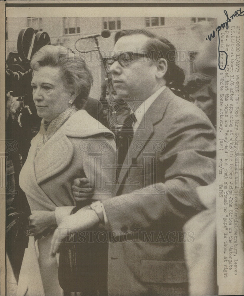 1973 Press Photo Donald Parker American Politician White House Attorney Washing - Historic Images