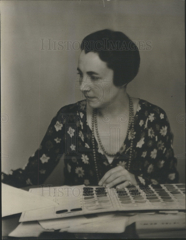 1930 Press Photo Lucy Park, fashion co-ordinator - Historic Images