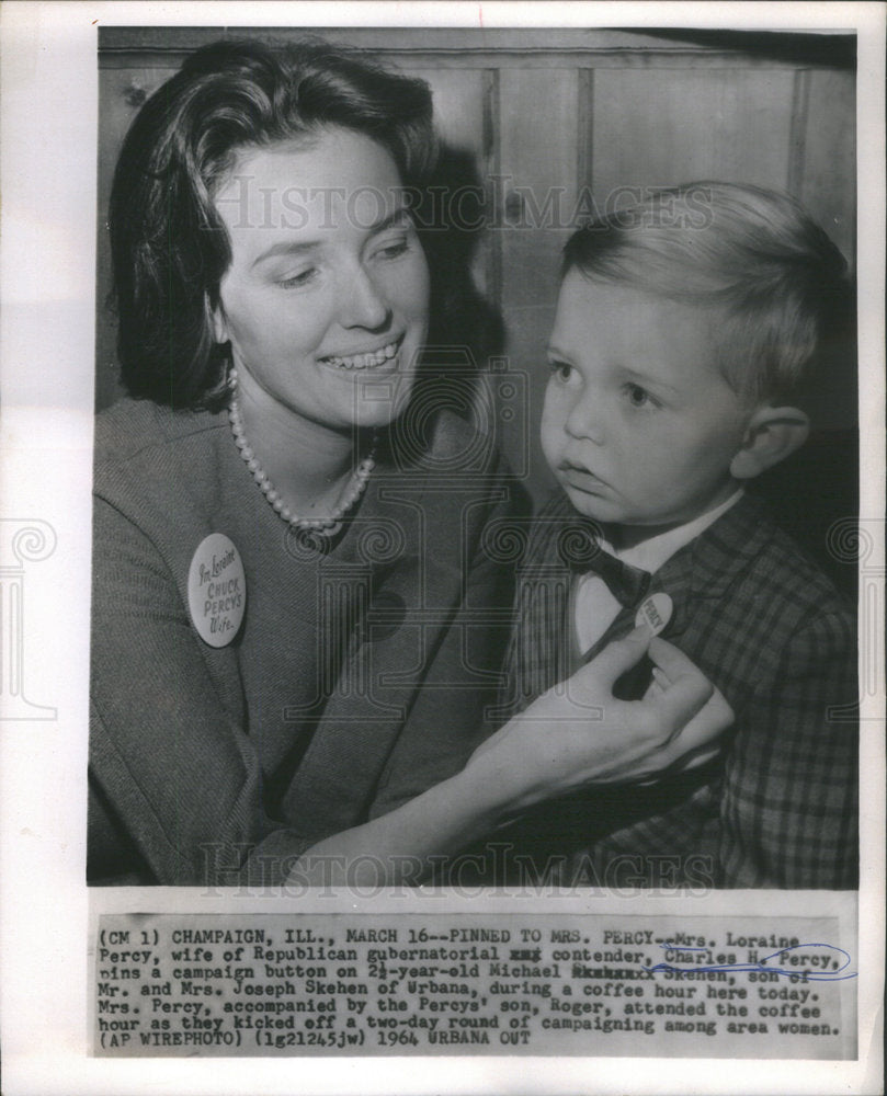 1964 Press Photo Charles H. Percy United States Illinois Senator's Family - Historic Images