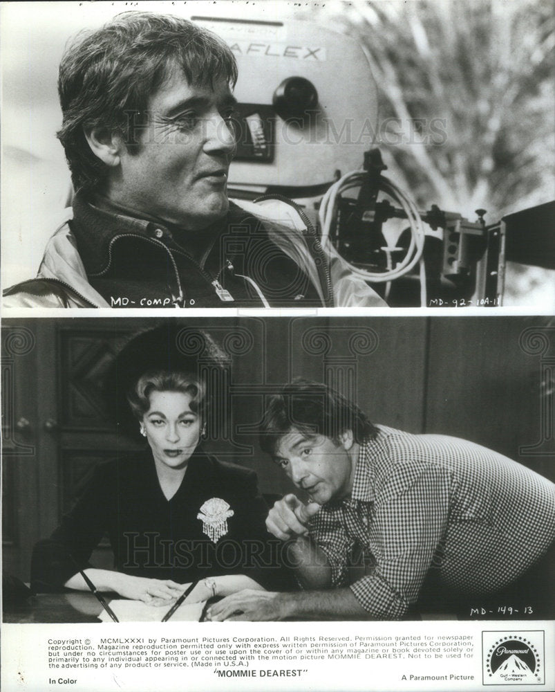 1981 Press Photo Director Frank Perry in 'Mommie Dearest." - Historic Images