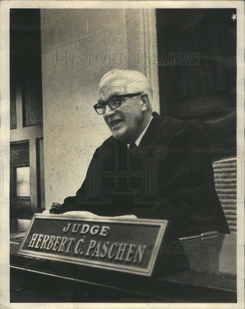 1966 Press Photo Judge Herbert Paschen Will Be Judge That Hear Speck Trial - Historic Images