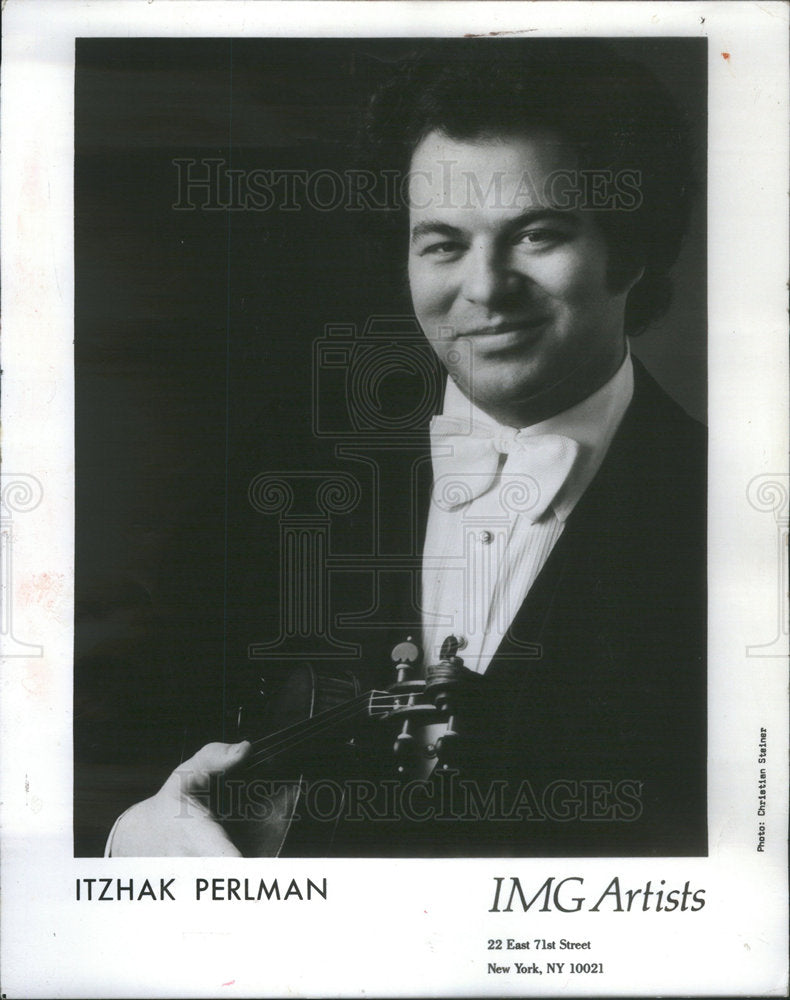 1988 Press Photo Itzhak Perlman Violinist Conductor - Historic Images