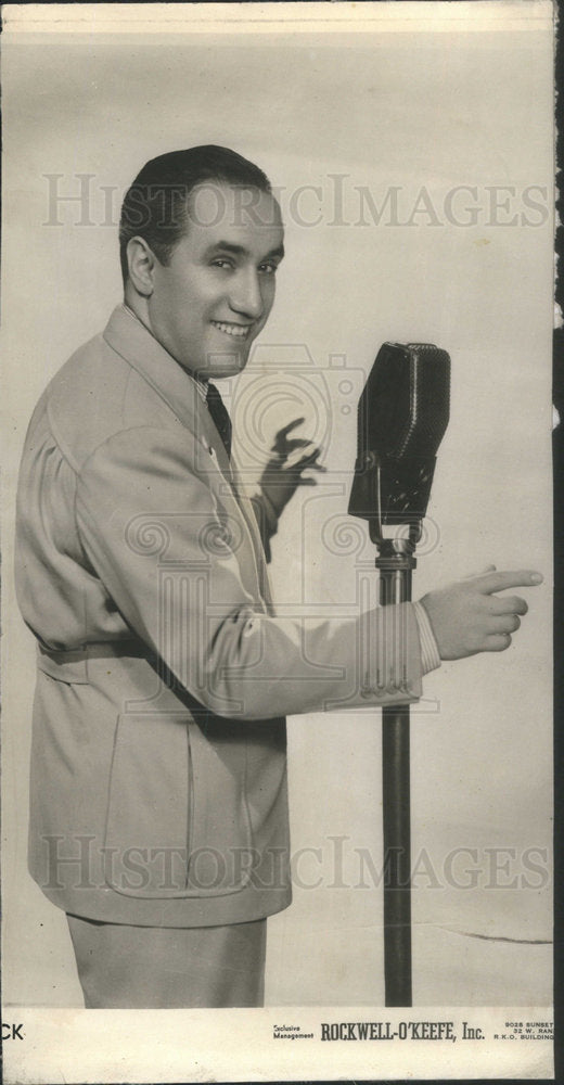 1940 Ben Pollack American Chicago City Singer &amp; Bandleader - Historic Images