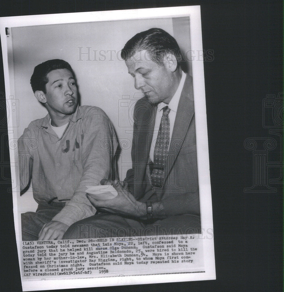 1958 Press Photo District Attorney Roy A Gustafson - RSC98311 - Historic Images