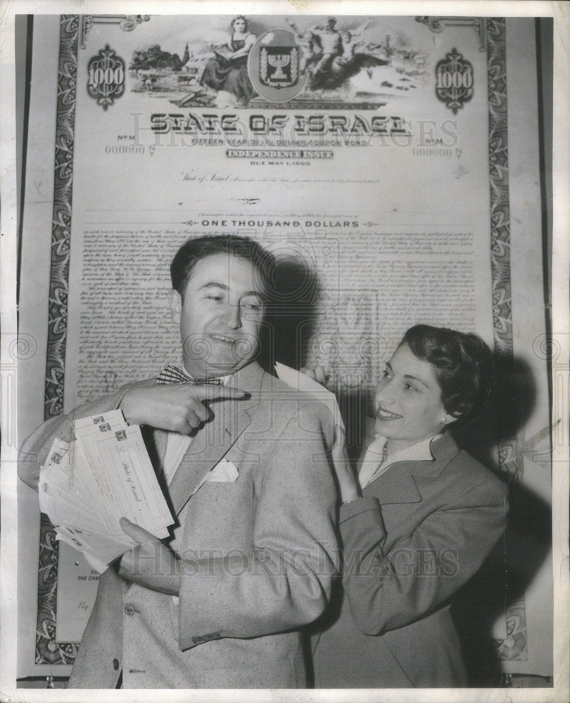 1953 Press Photo Lev Pesner, Acting Grand Marshall for Jerusalem B.I.G.Day. - Historic Images