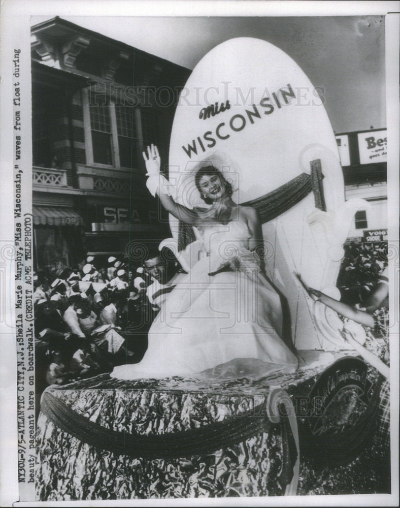 1951 Press Photo Sheila Murphy Miss Wiconsin - Historic Images