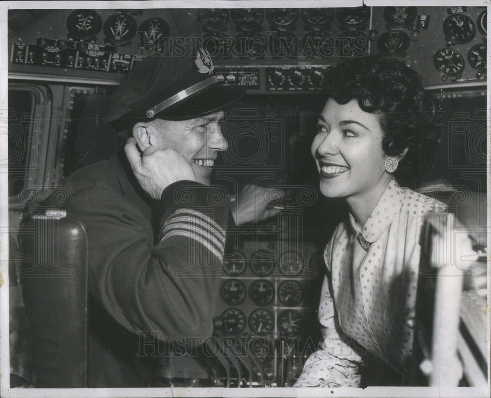 1953 Pam Martin Circled Again Short Trip To New York To Do Shows - Historic Images