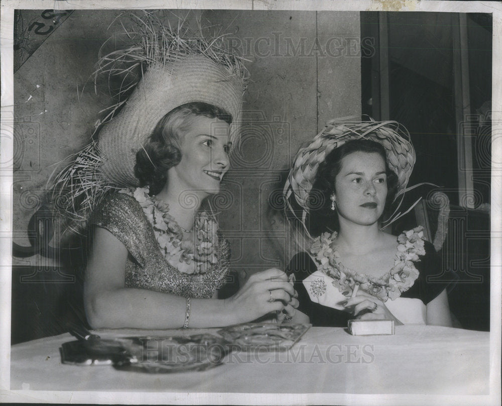 1951 Mrs William White Jr Mrs Kenneth Maclellan Jr Ambassador East - Historic Images