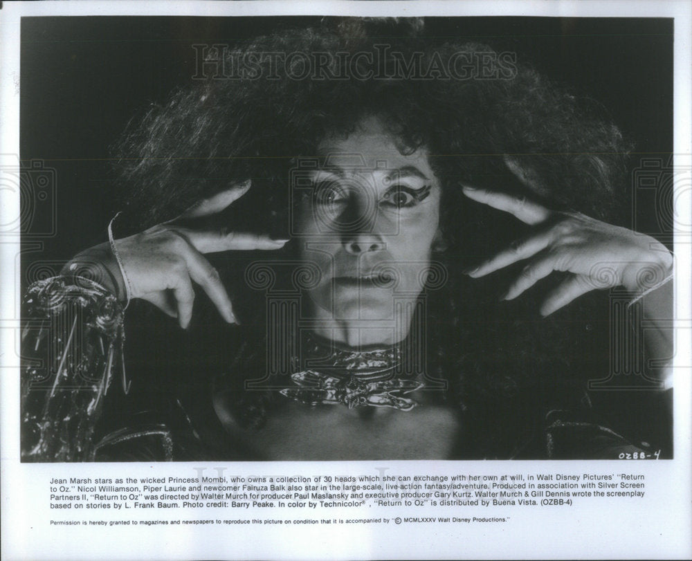 1989 Press Photo Willow Film Actress Marsh As Witch Character Portrait - Historic Images