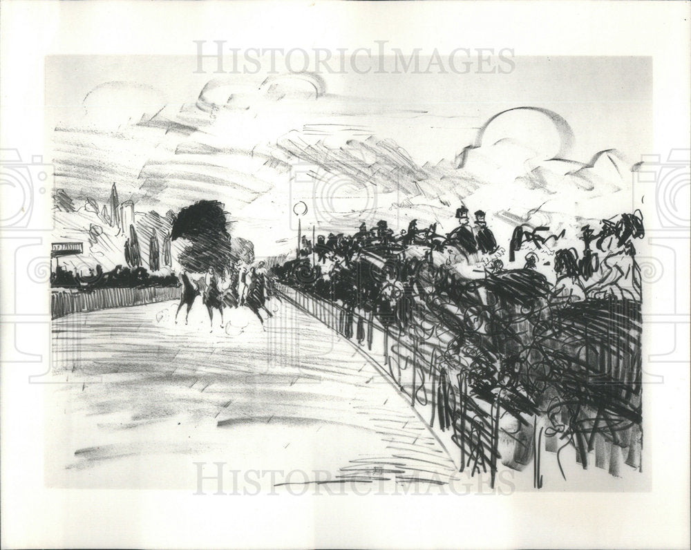 Lithograph by Edouard Monet - Historic Images