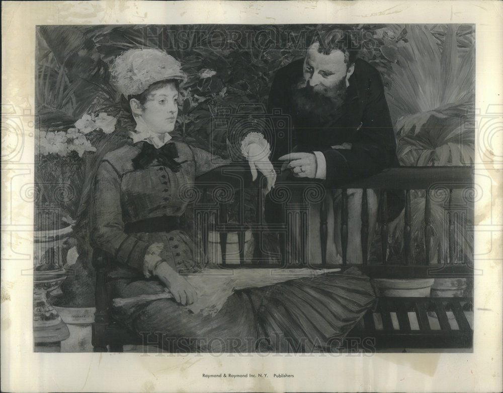 1948 "The Greenhouse" by Edouard Manet - Historic Images