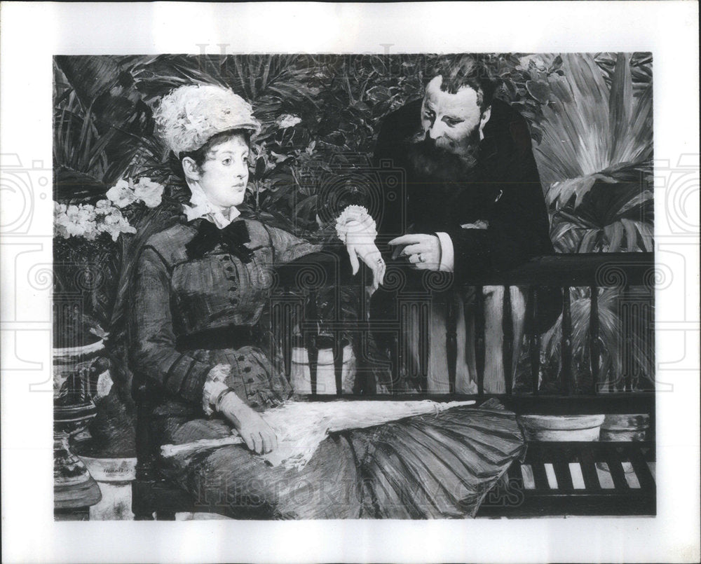 1988 Press Photo Edouard Manet's The Milliner 1881 At Art Institute Of Chicago - Historic Images