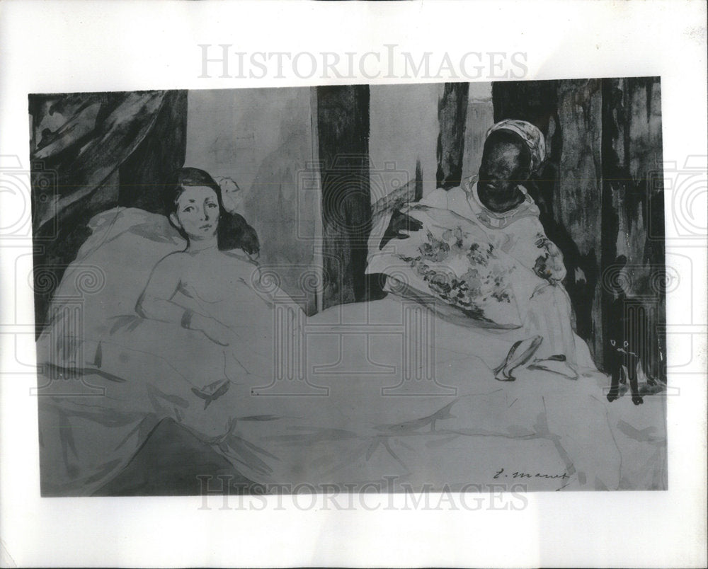 1967 "Olympia" by Edouard Manet - Historic Images