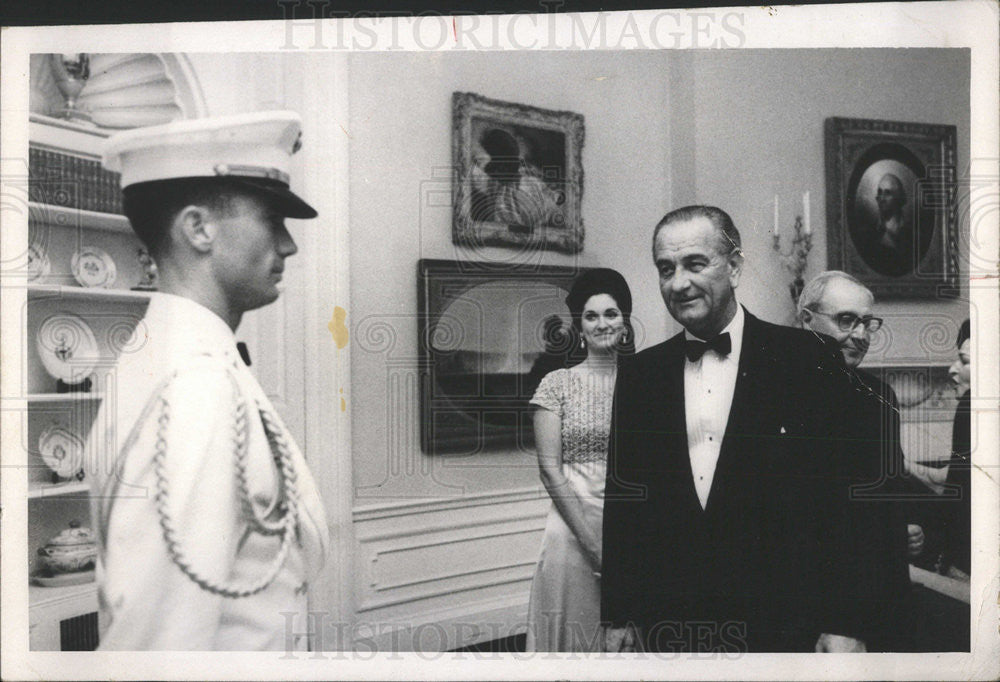 1967 Press Photo Capt. Charles Robb commander-in-chief President Lynda Bird - Historic Images