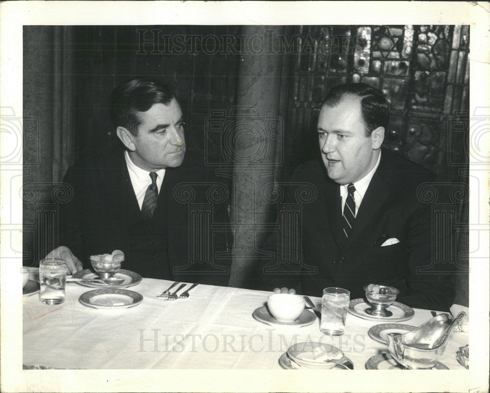 1965 Press Photo William R Rivkin Former US Ambassador Luxembourg Luncheon - Historic Images