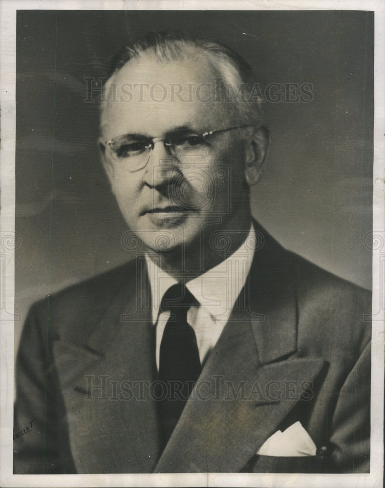 1958 Press Photo Harold Pogue Democratic candidate trustee University Illinois - Historic Images