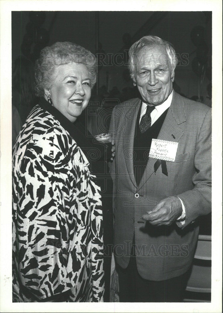 1991 Press Photo Lyric Opera&#39;s Ardis Krainik with Robert Podesta - Historic Images