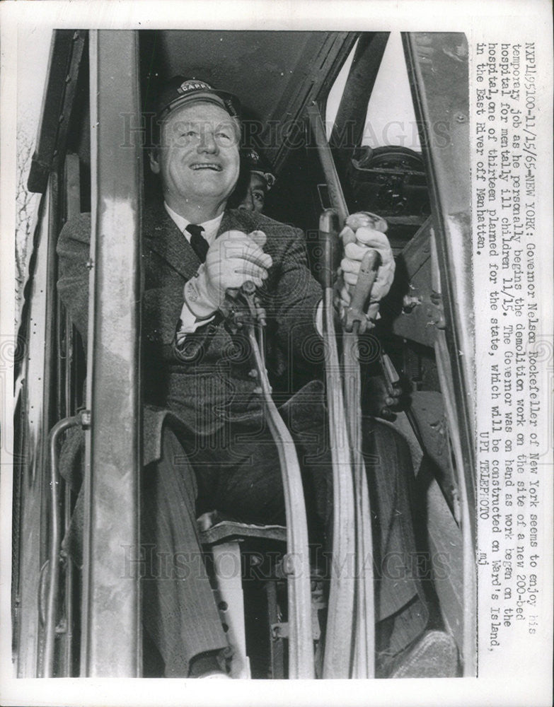 1965 Press Photo United States New York Governor Nelson Rockefeller - Historic Images