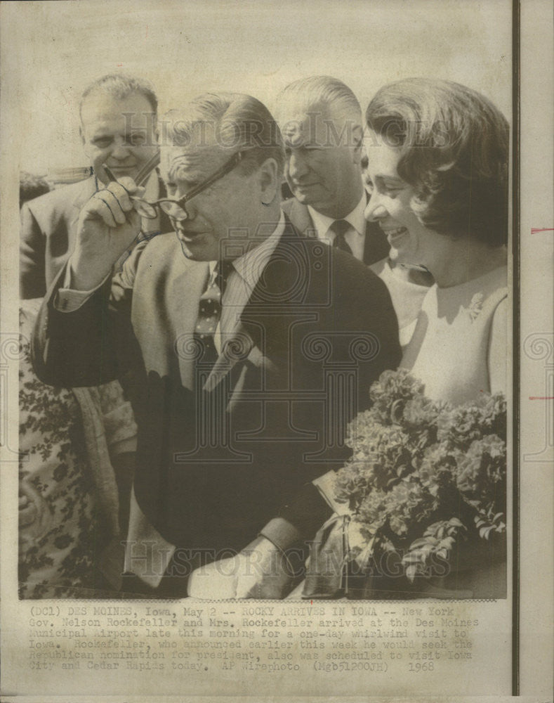 1968 Press Photo United States New York Governor Nelson Rockefeller - Historic Images